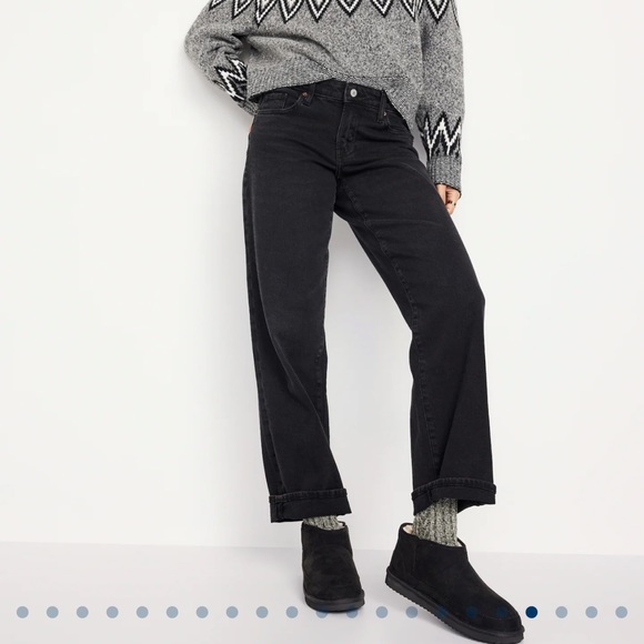 NWT OLD NAVY Faux Suede Sherpa-Lined Slippers Color: Blackjack SIZE 7 - Picture 6 of 6